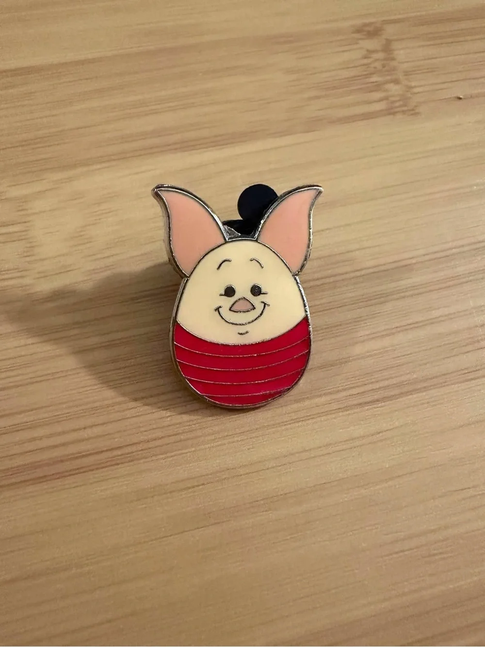 Disney Winnie the Pooh Piglet Egg Shaped Enamel Pin